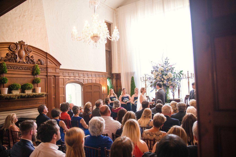 Ceremony in the Gassaway Mansion Ballroom